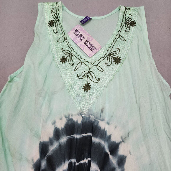 True Rock Dress Womens‎ One Size OS Tie Dye Flowy Hippie Fairy Sleeveless NWT - Picture 3 of 5